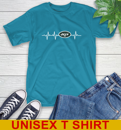 New York Jets NFL Football Heart Beat Shirt T-Shirt 9