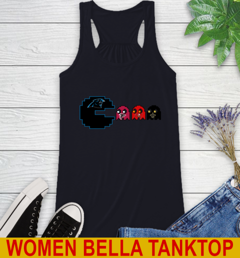 Carolina Panthers NFL Football Pac Man Champion Racerback Tank 10
