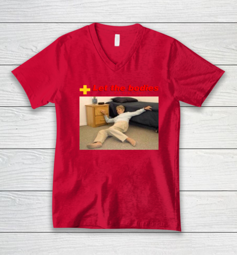 Let The Bodies Hit The Floor V-Neck T-Shirt 3