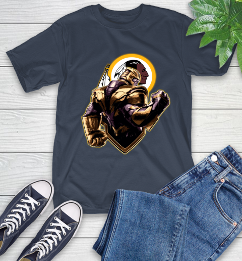 NFL Thanos Avengers Endgame Football Sports Washington Redskins T-Shirt 4