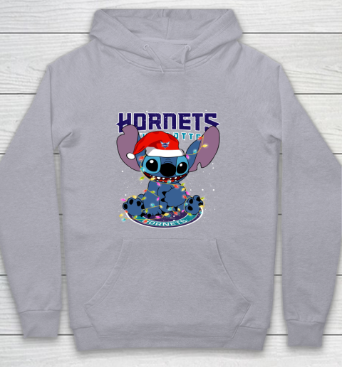 Charlotte Hornets NBA noel stitch Basketball Christmas Youth Hoodie 4