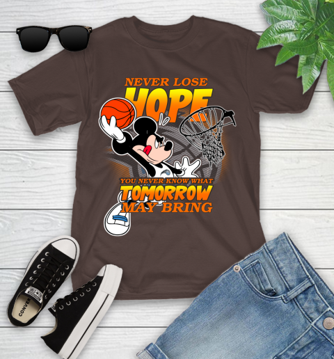 Orlando Magic NBA Basketball Mickey Disney Never Lose Hope Youth T-Shirt 7