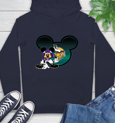 NFL Minnesota Vikings Mickey Mouse Disney Football T Shirt Hoodie 4