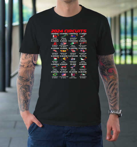 2024 Formula Racing Track Formula Race  World Circuits 2024 T-Shirt