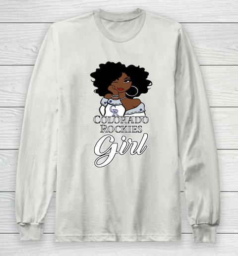 Colorado Rockiess Girl MLB Long Sleeve T-Shirt 12