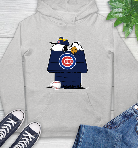 MLB Chicago Cubs Snoopy Woodstock The Peanuts Movie Baseball T Shirt Hoodie