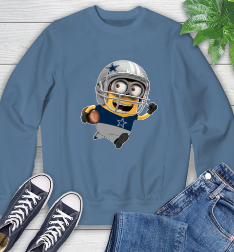 NFL Dallas Cowboys Minions Disney Football Sports Sweatshirt 7