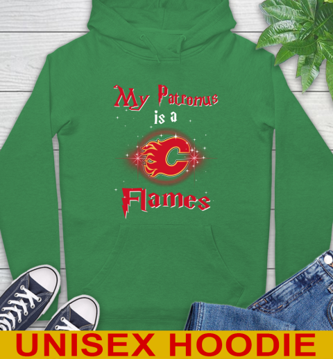 NHL Hockey Harry Potter My Patronus Is A Calgary Flames Hoodie 8