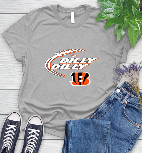 NFL Cincinnati Bengals Dilly Dilly Football Sports Women's T-Shirt 5