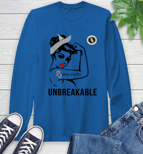 MLB Chicago White Sox Girl Unbreakable Baseball Sports Long Sleeve T-Shirt 7
