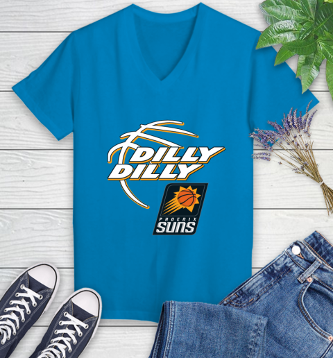 NBA Phoenix Suns Dilly Dilly Basketball Sports Women's V-Neck T-Shirt 7