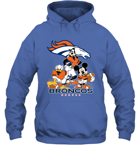 NFL Denver Broncos Mickey Mouse Donald Duck Goofy Football Shirt