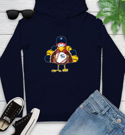 Tampa Bay Rays Turkey thanksgiving Youth Hoodie 4