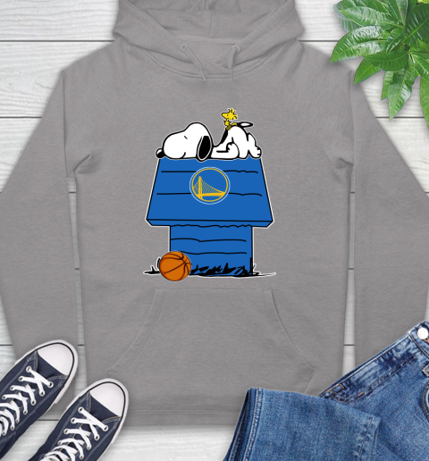 Golden State Warriors NBA Basketball Snoopy Woodstock The Peanuts Movie Hoodie 6