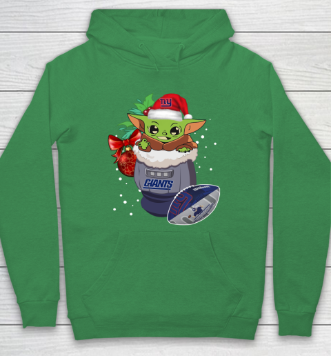 New York Giants Christmas Baby Yoda Star Wars Funny Happy NFL Hoodie 8