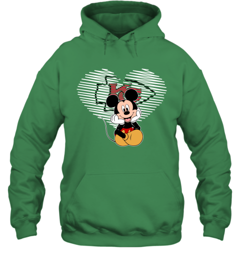 NFL Kansas City Chiefs The Heart Mickey Mouse Disney Football T Shirt 1AlB7UFB4UQ hoodie 23 95 151514 front irish