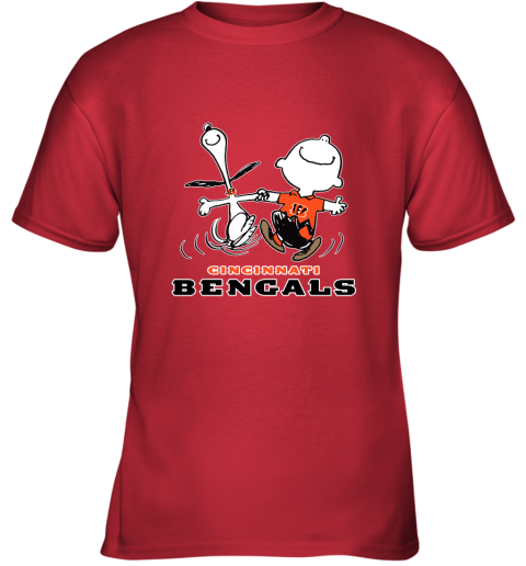 Charlie Brown & Snoopy: Cincinnati Bengals T-Shirt - TeeNaviSport