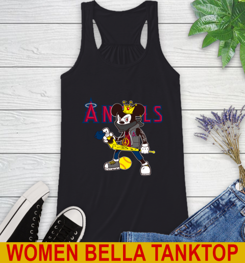 Los Angeles Angels MLB Baseball Mickey Peace Sign Sports Racerback Tank 2