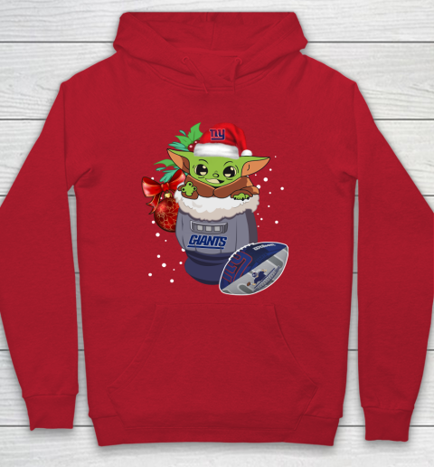New York Giants Christmas Baby Yoda Star Wars Funny Happy NFL Hoodie 10