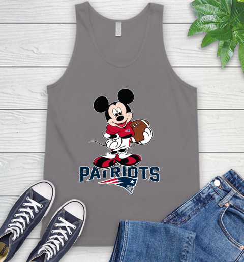 NFL Football New England Patriots Cheerful Mickey Mouse Shirt Tank Top 7