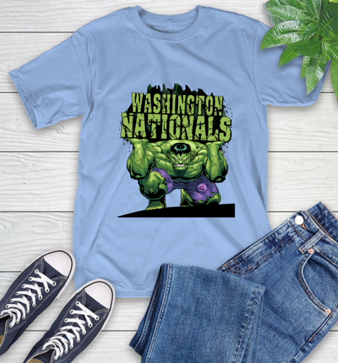 Washington Nationals MLB Baseball Incredible Hulk Marvel Avengers Sports T-Shirt 11
