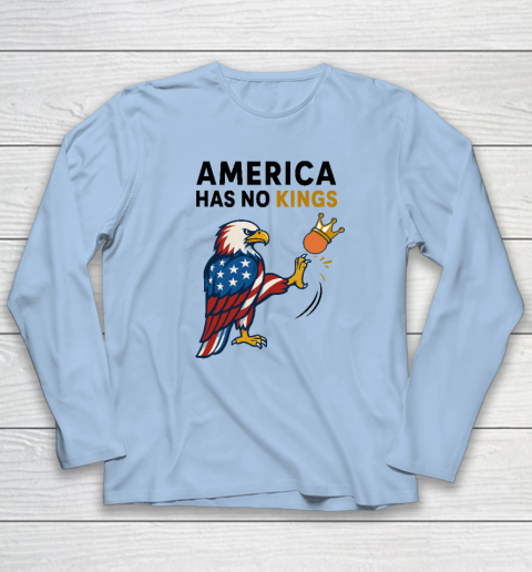 America Has No Kings Eagle Kick Orange Anti Trump Long Sleeve T-Shirt 5