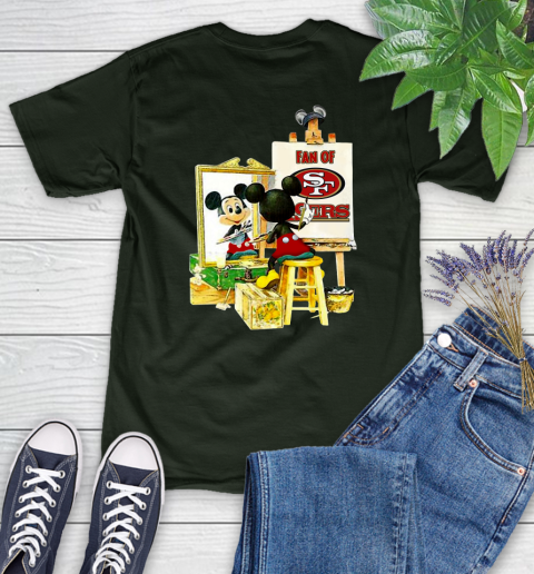 NFL Football San Francisco 49ers Mickey Drawing Shirt 86