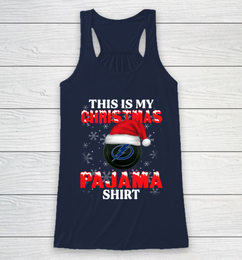 Tampa Bay Lightning This Is My Christmas Pajama Shirt NHL Racerback Tank 8