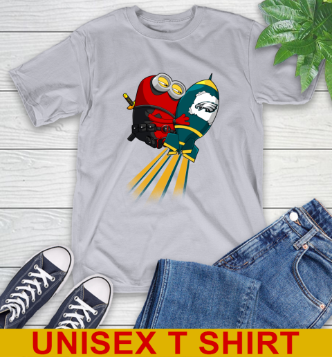 NFL Football Philadelphia Eagles Deadpool Minion Marvel Shirt T-Shirt 5
