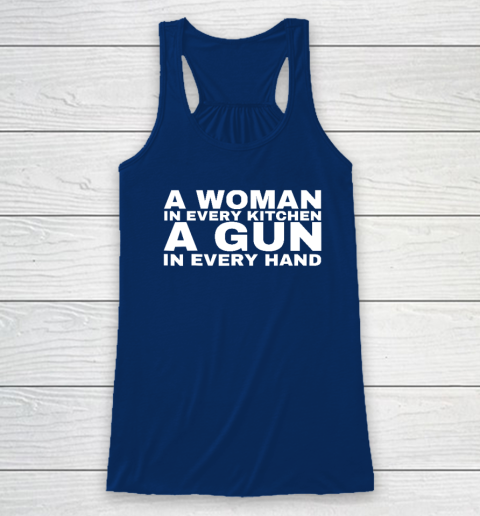 A Woman In Every Kitchen A Gun In Every Hand Shirt Sean Strickland Racerback Tank 4
