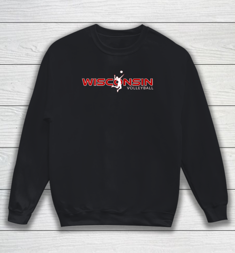 Wisconsin Volleyball Shirt WI Court Game The Badger State Souvenir Sweatshirt