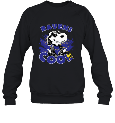 Baltimore Ravens Snoopy Joe Cool We're Awesome Sweatshirt