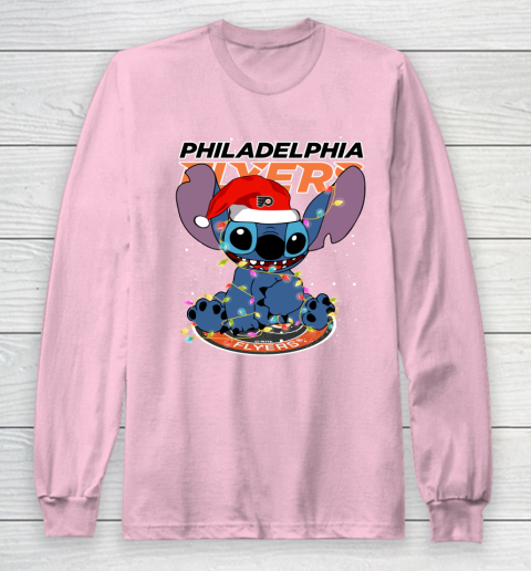 Philadelphia Flyers NHL Hockey noel stitch Christmas Long Sleeve T-Shirt 6