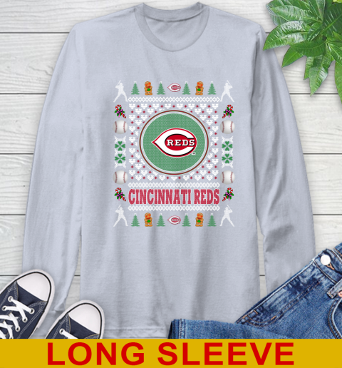 Cincinnati Reds Merry Christmas MLB Baseball Loyal Fan Long Sleeve T-Shirt 6