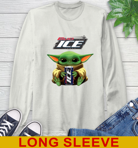 Star Wars Baby Yoda Hugs Bud Ice Beer Shirt 69