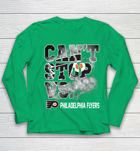 NHL Philadelphia Flyers Hockey Can't Stop Vs Youth Long Sleeve 4
