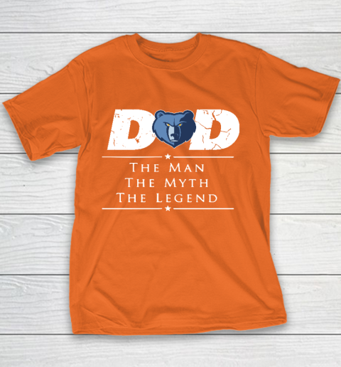 Memphis Grizzlies NBA Basketball Dad The Man The Myth The Legend Youth T-Shirt 4