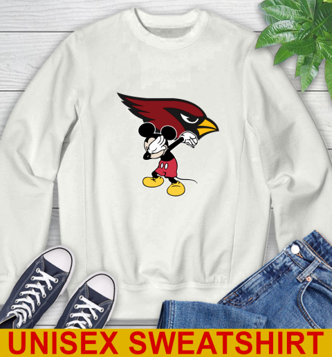 Arizona Cardinals NFL Football Dabbing Mickey Disney Sports Sweatshirt