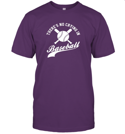 nqo0 there is no crying in baseball funny sports softball funny jersey t shirt 60 front team purple