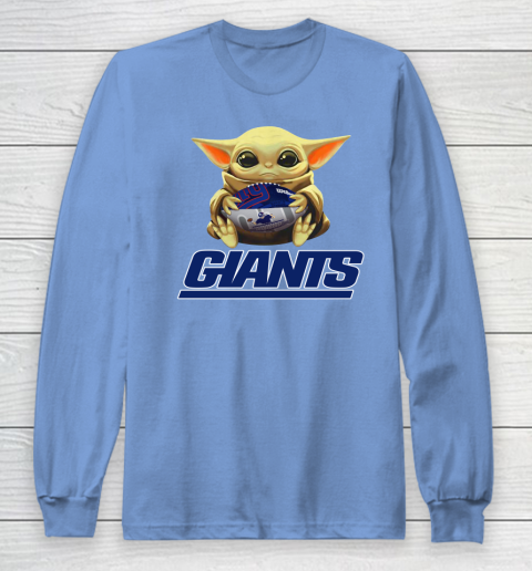 NFL Football New York Giants Baby Yoda Star Wars Long Sleeve T-Shirt 11