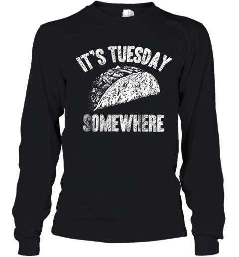 Its Tuesday Somewhere Taco Youth Long Sleeve
