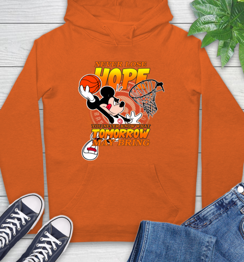 Atlanta Hawks NBA Basketball Mickey Disney Never Lose Hope Hoodie 4