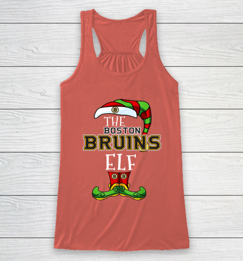 Boston Bruins Christmas ELF Funny NHL Racerback Tank 3