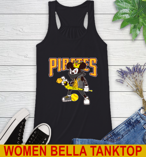 Pittsburgh Pirates MLB Baseball Mickey Peace Sign Sports Racerback Tank 3 Pittsburgh Pirates MLB Baseball Mickey Peace Sign Sports Racerback Tank - Image 3