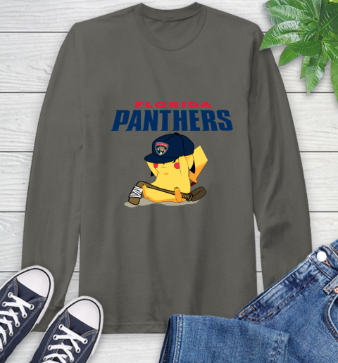 NHL Pikachu Hockey Sports Florida Panthers Long Sleeve T-Shirt 8