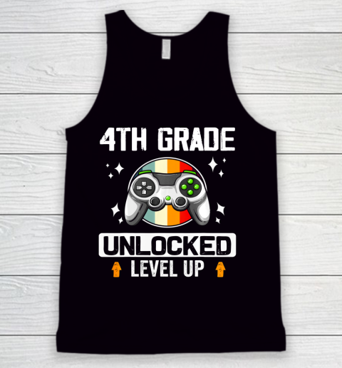 Next Level t shirts 4th Grade Unlocked Level Up Back To School Fourth Grade Gamer Tank Top