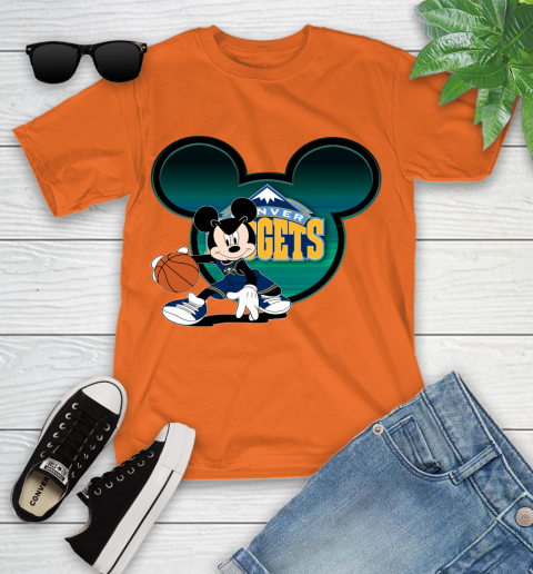 NBA Denver Nuggets Mickey Mouse Disney Basketball Youth T-Shirt 7