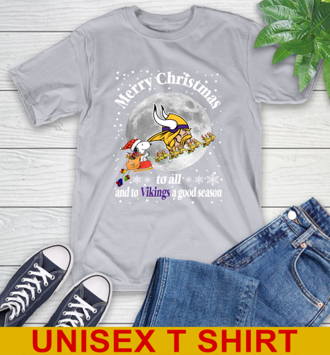 Minnesota Vikings Merry Christmas To All And To Vikings A Good Season NFL Football Sports T-Shirt 5
