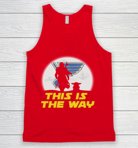 St.Louis Blues NHL Ice Hockey Star Wars Yoda And Mandalorian This Is The Way Tank Top 5