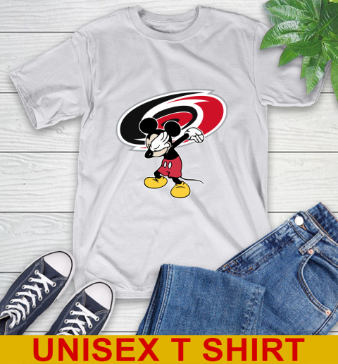 Carolina Hurricanes NHL Hockey Dabbing Mickey Disney Sports T-Shirt 12